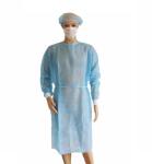 PP Disposable Medical Gowns Anti Alcohol With Eastic / Knitted Cuffs