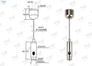 China Pendant Light Suspension Kit / Lighting Suspension Systems Mounting Accessories wholesale
