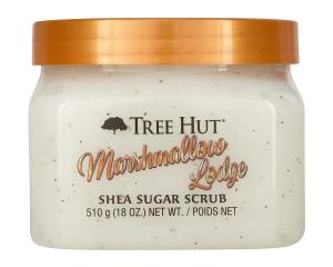 China Marshmallow Lodge Shea Sugar Brightening Exfoliating Body Scrub OBM wholesale