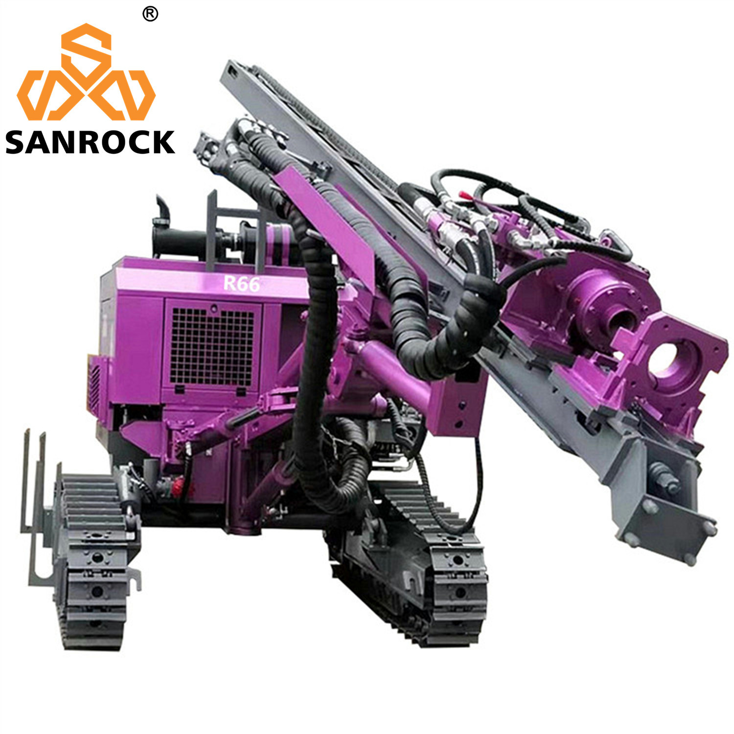 Mining Blast Hole DTH Drilling Machine 50m Deep Hydraulic Crawler DTH Drilling Rig