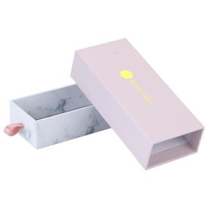 China Drawer Jewelry Box Packaging Creative Paper Marble Printed Hot Gold Printing wholesale