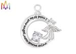 14.5G Moon Shaped Cremation Engraved Necklace Charms