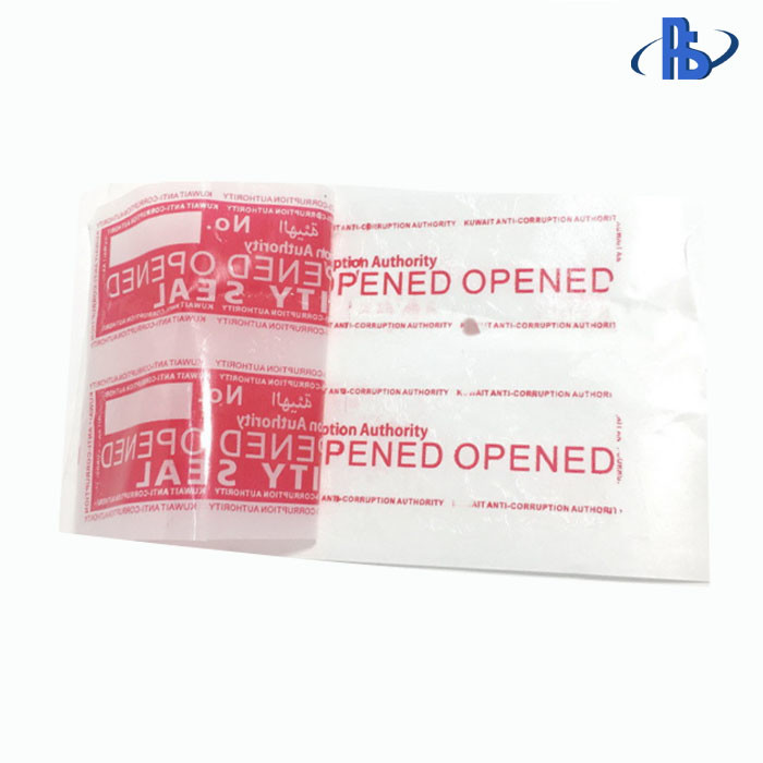 Full Transfer VOID Security Labels Waterproof With Serial Number