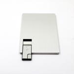 Silver Metal 2.0 Credit Card USB Sticks 16GB 32GB ROSH Approved
