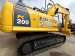Pc200-8 Crawler Used Komatsu Excavator 20 Tons Yellow
