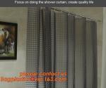 New popular transparent printed peva shower curtain, Polyester Shower Curtain