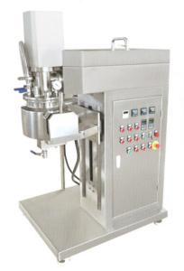 China 5L 0.55KW Vacuum Homogenizing Emulsifier Cosmetic Making Homogenizer Emulsifier Mixer wholesale