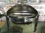 Stainless Steel Oval Roll Top Chafing Dish W/ 6.8L Oval Food Pan W/ Fuel Holder
