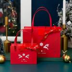 PMS Christmas Cardboard Gift Boxes ISO Coated Paper Corrugated Christmas Box