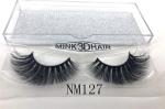 Dramatic Look 3D Mink Eyelashes Fluffy Fake Eyelashes For Party / Cocktail