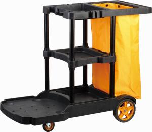 China Multipurpose Plastic Hospital Janitorial Push Cart wholesale