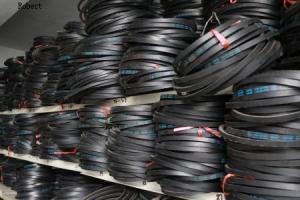 China Flat Transmission Rubber V Belt , Oil Resistane Small Electric Motor Drive Belts wholesale