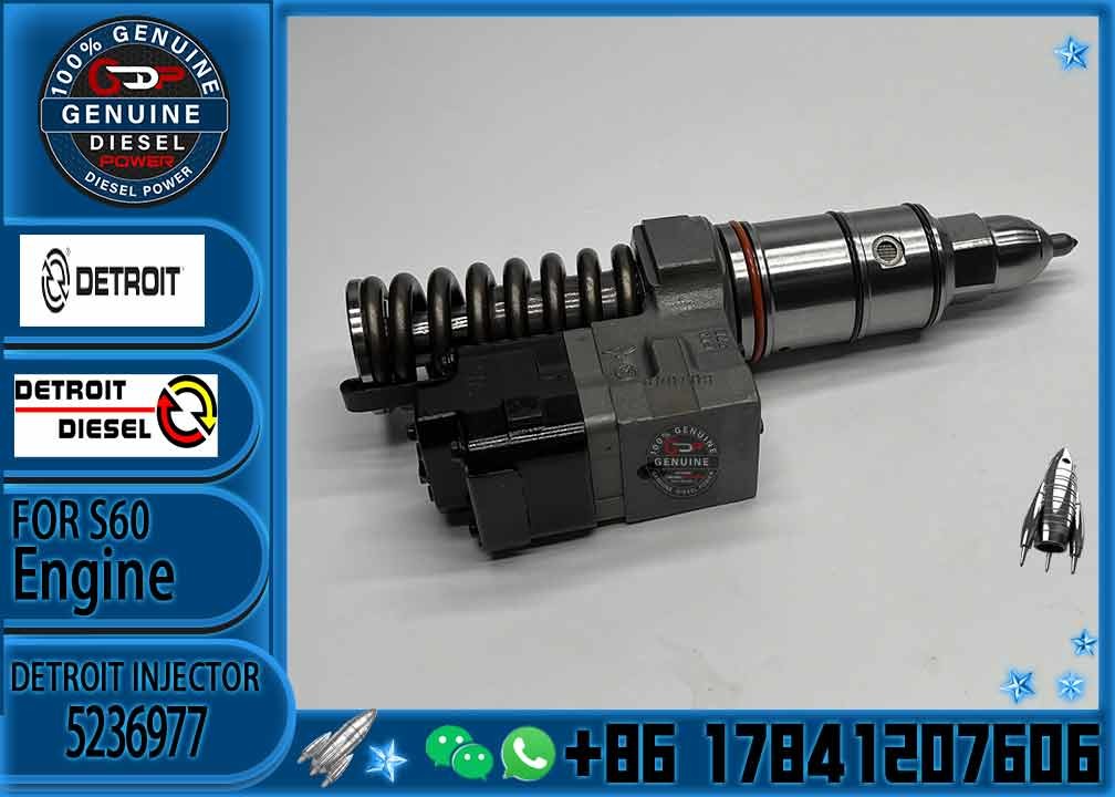 Engine 6067TK60 For Detroit Diesel Fuel Injector R5236977 5236977 For AGCO, Freightliner, Kenworth, Peterbilt, VOL, We
