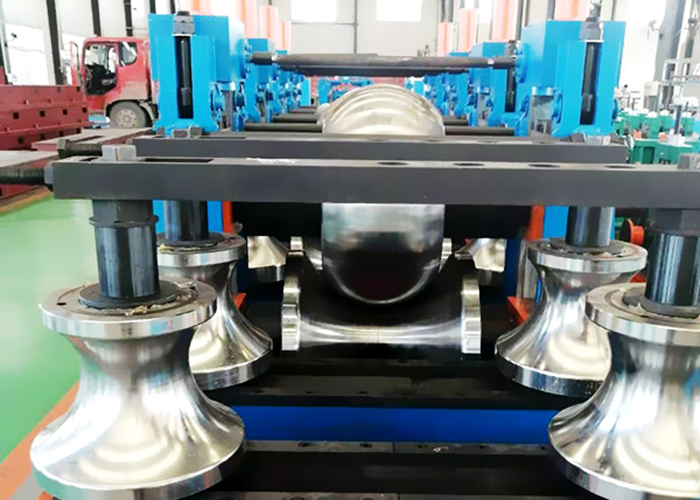 High Frequency Steel Straight Seam Pipe Welding Line Tube Mill