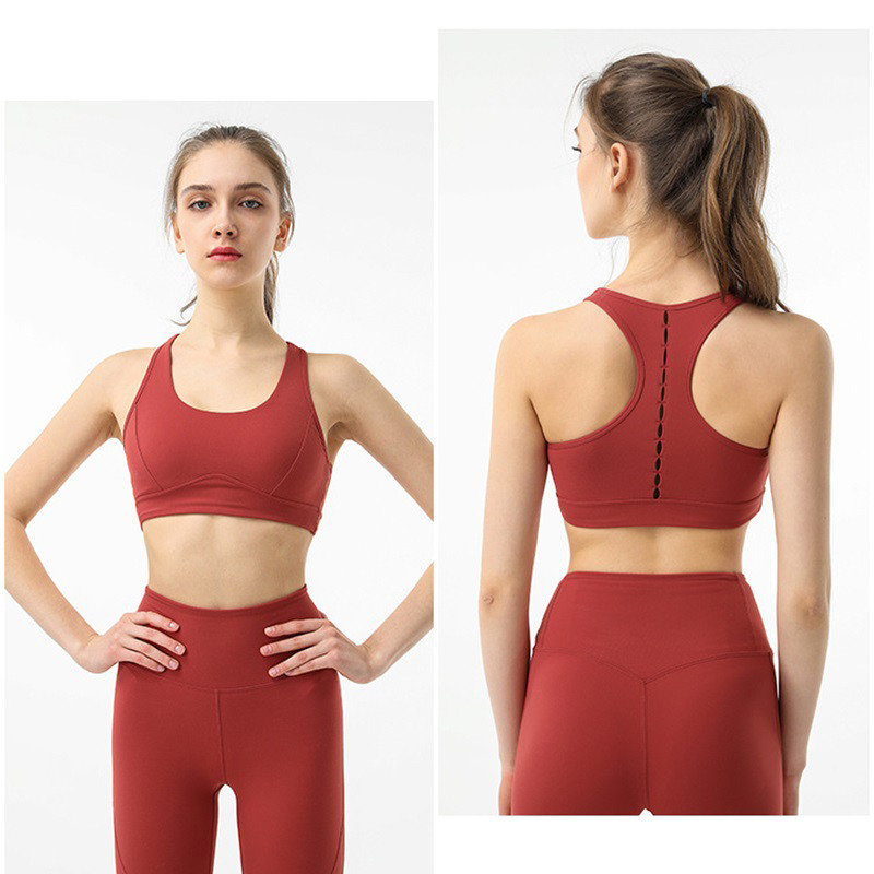 Hollow Out Knot Yoga Set Clothes Big Hidden Back Pocket Yoga Leggings Set