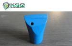 Tungsten Carbide Tapered Mining Drilling Bit Flat Chipways 38mm - 80mm
