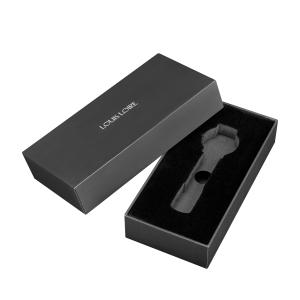 China Custom Logo 2 Piece Rigid Gift Boxes Black Cardboard Watch Box Eco Friendly wholesale