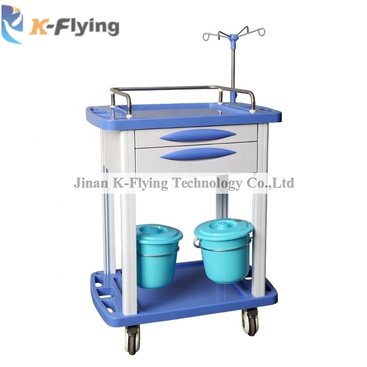 Medicine Delivery Plastic infusion Treatment Medical Trolley Cart