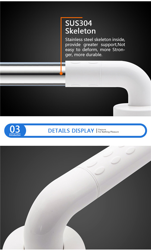 Non Barrier Bathroom Fixtures And Fittings / Shower Grab Bars Diameter 35MM