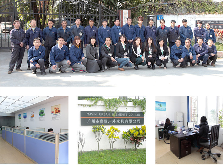Modern Backless Outdoor Recycled Plastic Benches For Public Garden Landscaping