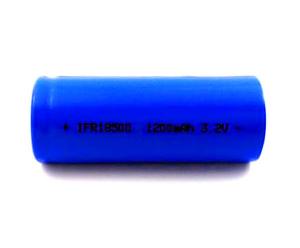 China Cylindrical LiFePO4 Cells Exit Light Battery Pack 18500 3.2V 1200mAh wholesale