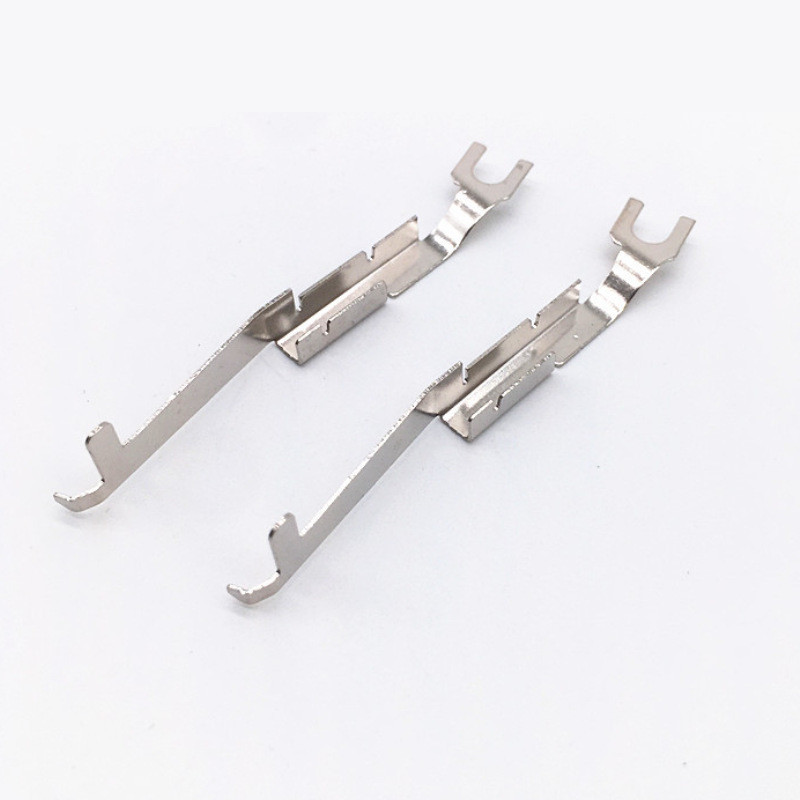 Switch Electrical Brass Components Metal Copper Stamping Parts For Silver Contact Rivet