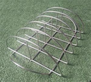 China 38x21.5x11cm BBQ Grill Accessories , 304 Stainless Steel Smoker Rib Rack wholesale