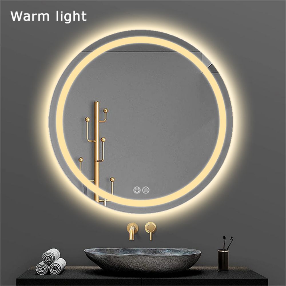 Modern Design Glass Mirror Backlit Bathroom Smart LED Touch Screen Makeup Mirror