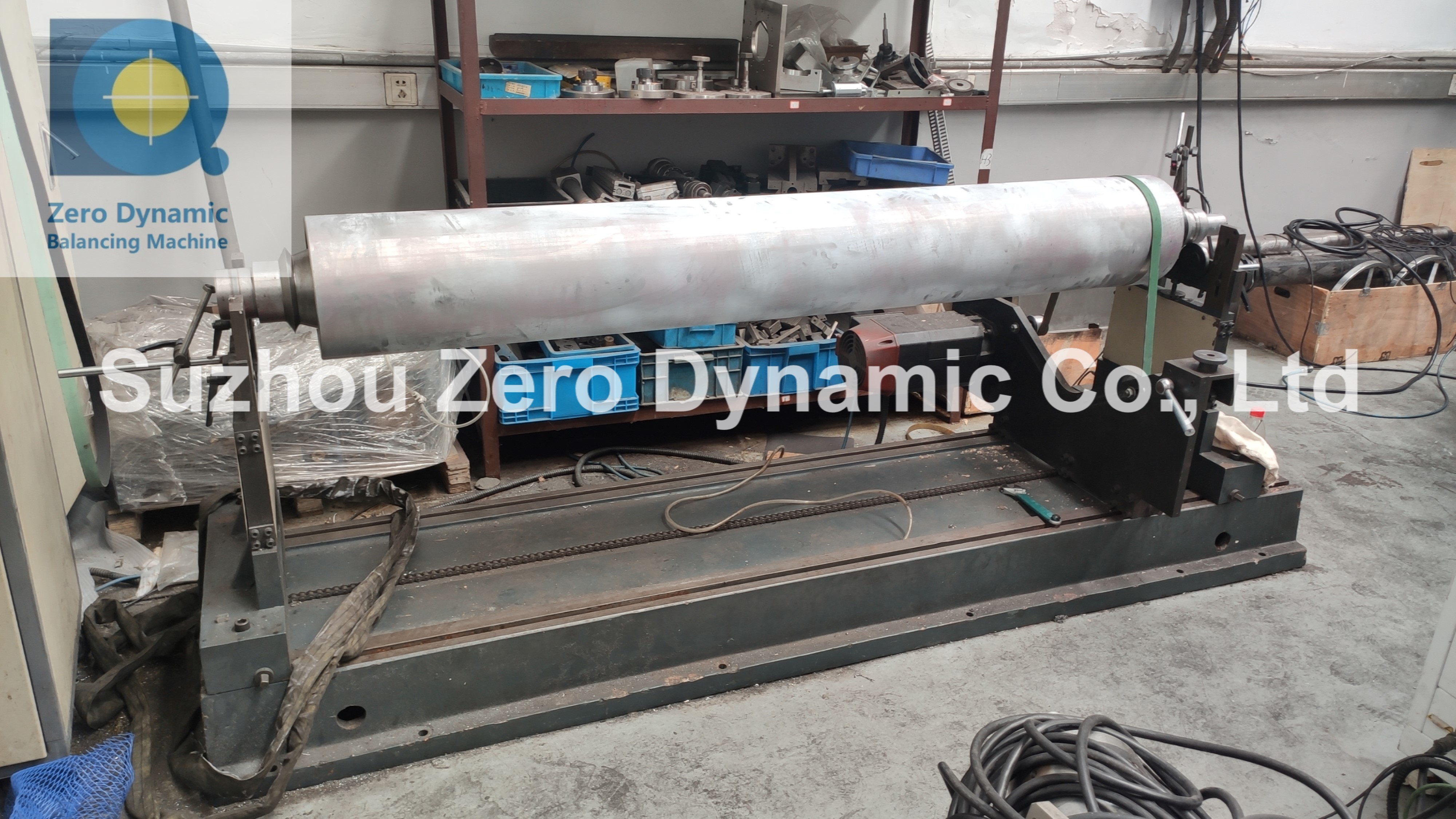 Generator Motor Rotor Balancing Machine, Belt Drive Hard Bearing Paper Mill Roller Balancer