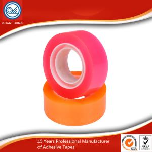 China High Adhesive BOPP Stationery Tape SGS and ISO9001 certificate yellowish wholesale