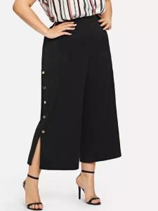 China custom make high quality plain black wholesale track pants for woman wholesale