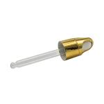 Glass Pipette Gold Anodized Aluminum 20 410 Cosmetic Dropper
