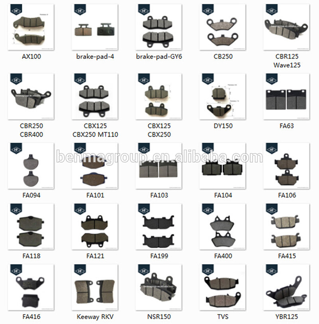 High Performance Ceramic Brake Pads Assorted Color 30000km Lifespan 200g Weight