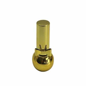 China 5ml 7ml Gold Glass Empty Fingernail Polish Bottles Silk Screen Printing wholesale