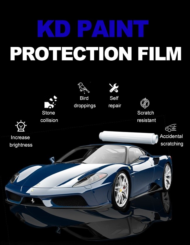Stretchable Carbon Fiber Car Vinyl Wrap With Wet Installation Method