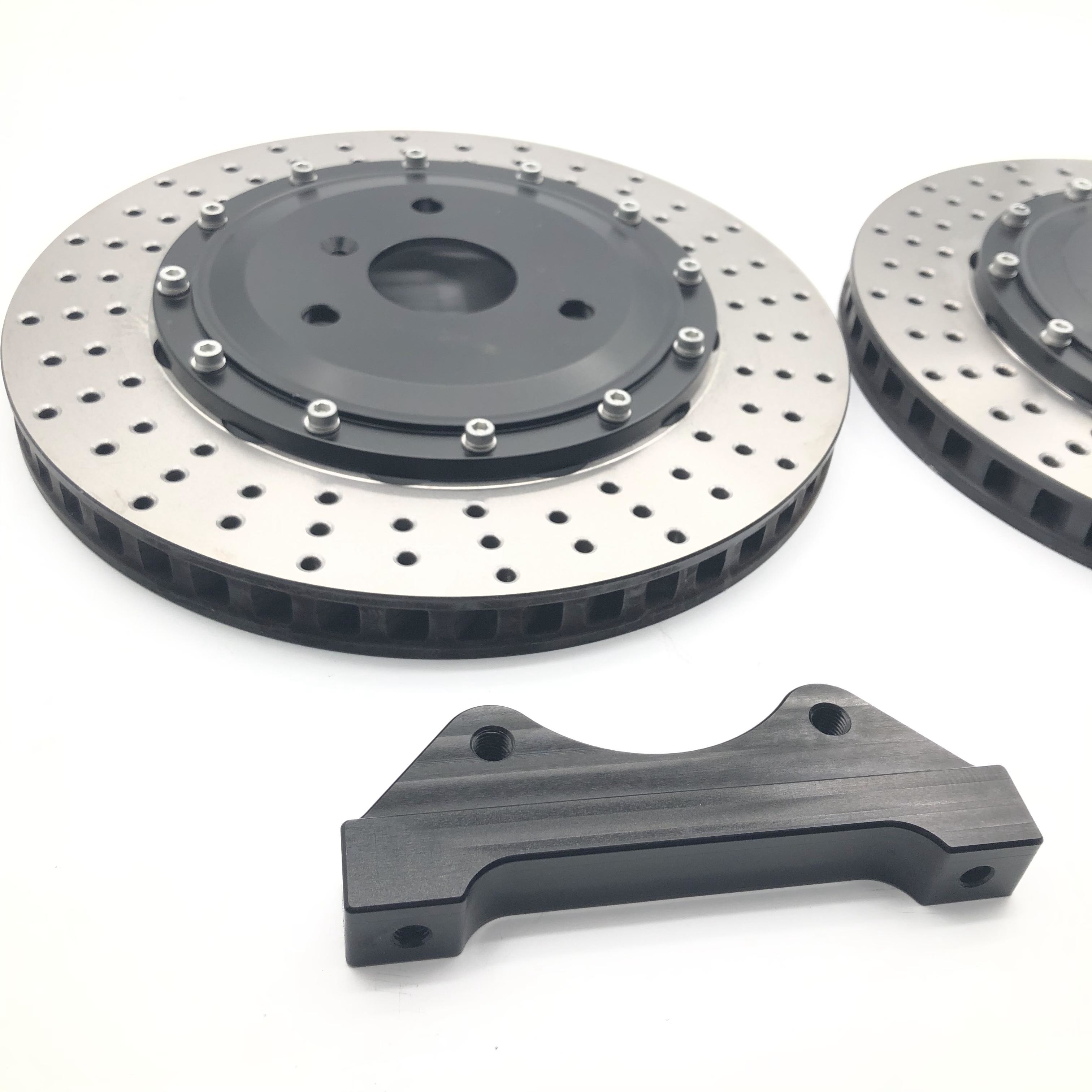 Jekit Car Drilled Brake Disc Front 330*28mm Brake Disc Bracket