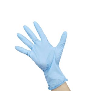 China Home Depot Powder Free Lab Blue Nitrile Gloves wholesale