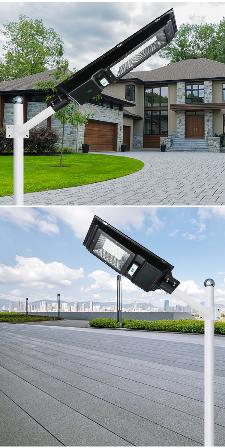 6500K 100 Watt Solar Garden Street Light All In One Led Road Lamp