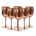 Rose Gold Moet & Chandon Champagne Glasses Flutes Plastic Ice Imperial Acrylic