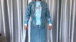 Blue Elastic Cuff 110x134cm Disposable Isolation Gown