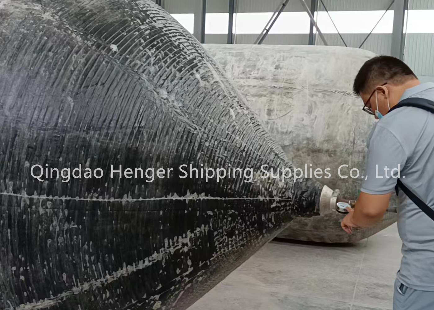 Marine Natural Rubber Ship Launching Airbag Inflatable