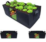 Fabric Raised Garden Bed 6x3x1ft Garden Grow Bed Bags for Growing Herbs, Flowers