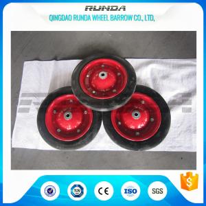 China Narual Solid Rubber Wheels , Bush Bearing Solid Rubber Wheelbarrow Tires TUV wholesale