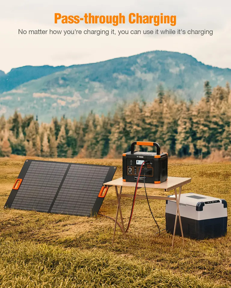 1000w Camping Portable Power Station LiFePO4 Battery Super Quick Charging