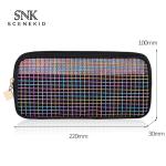 Travel Zipper Washing Mesh Polyester Cosmetic Bag