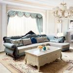 Light Leather Hotel Room Sofa Combination Modern Living Room Sofa