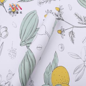 China Eco-friendly Wallpaper Removable Wallpaper Interior Decoration Floral Peel And Stick Wallpaper wholesale