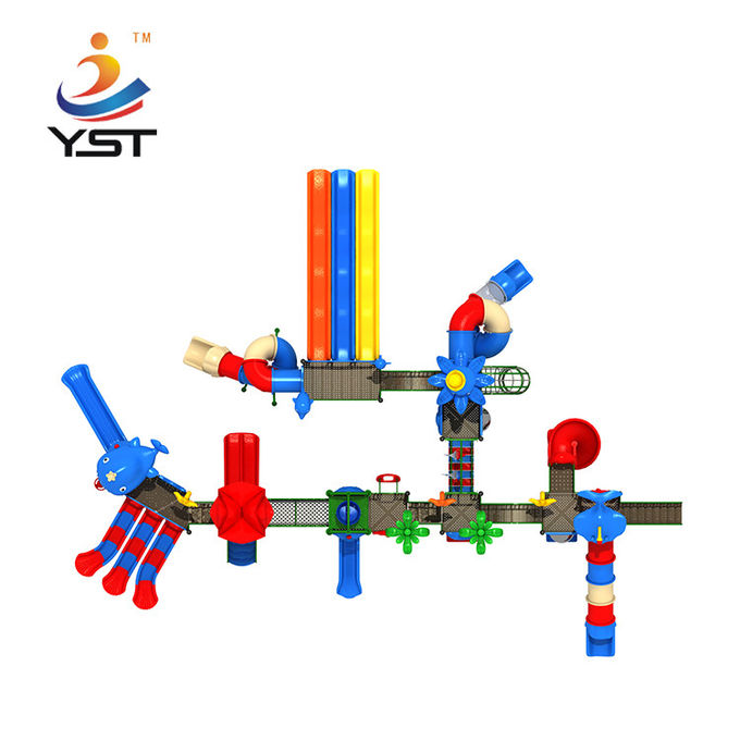 Children outdoor playground combined slides for sale