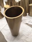 CNC laser cut stainless steel thick plate shaped fabrication