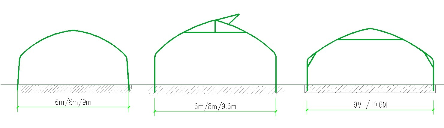 Hot Dip Galvanized Pipe High Tunnel Greenhouse Customizable Agriculture Greenhouse